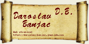 Daroslav Banjac vizit kartica